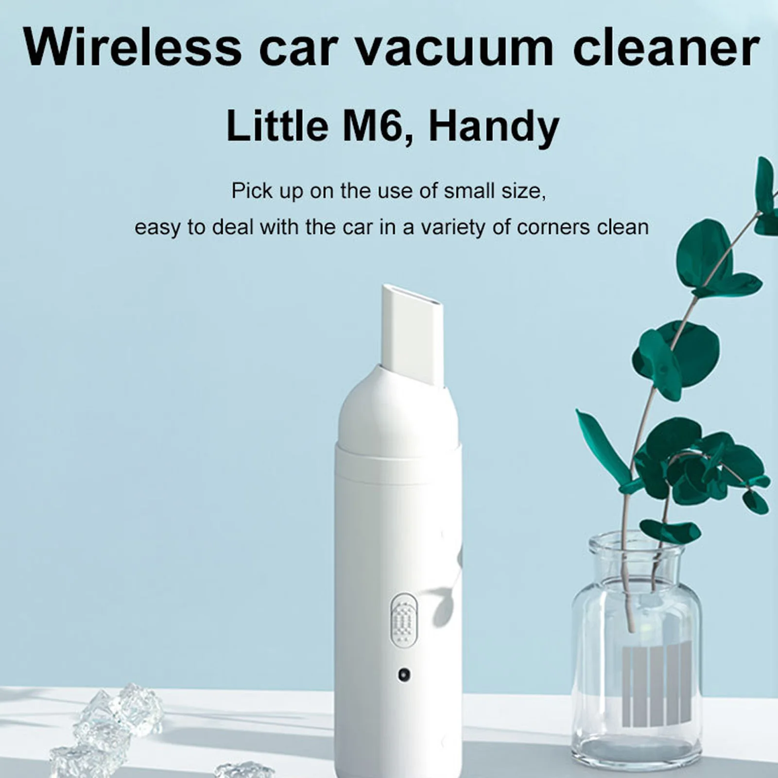 Car Vacuum Cleaner Car Vacuum Cleaner Low Noise USB Charging  Handheld Cordless Vacuum Cleaner White USB Car Vacuum Cleaner