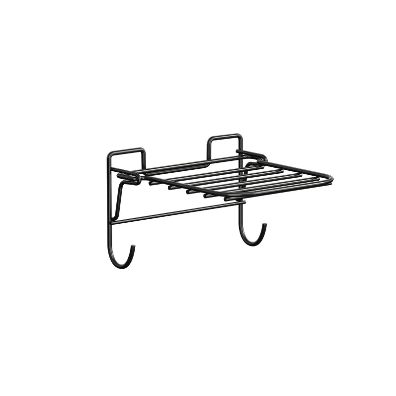 

Non-perforated Wall-mounted Pot Rack Pot Rack Multi-functional Kitchen Storage Rack Multi-layer Layered Pot Cover Rack Vegetable