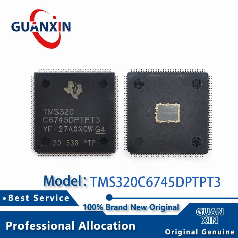 

100% New TMS320C6745DPTPT3 Marking 320C6745DPTPT3 HLQFP-176 TMS320C6745