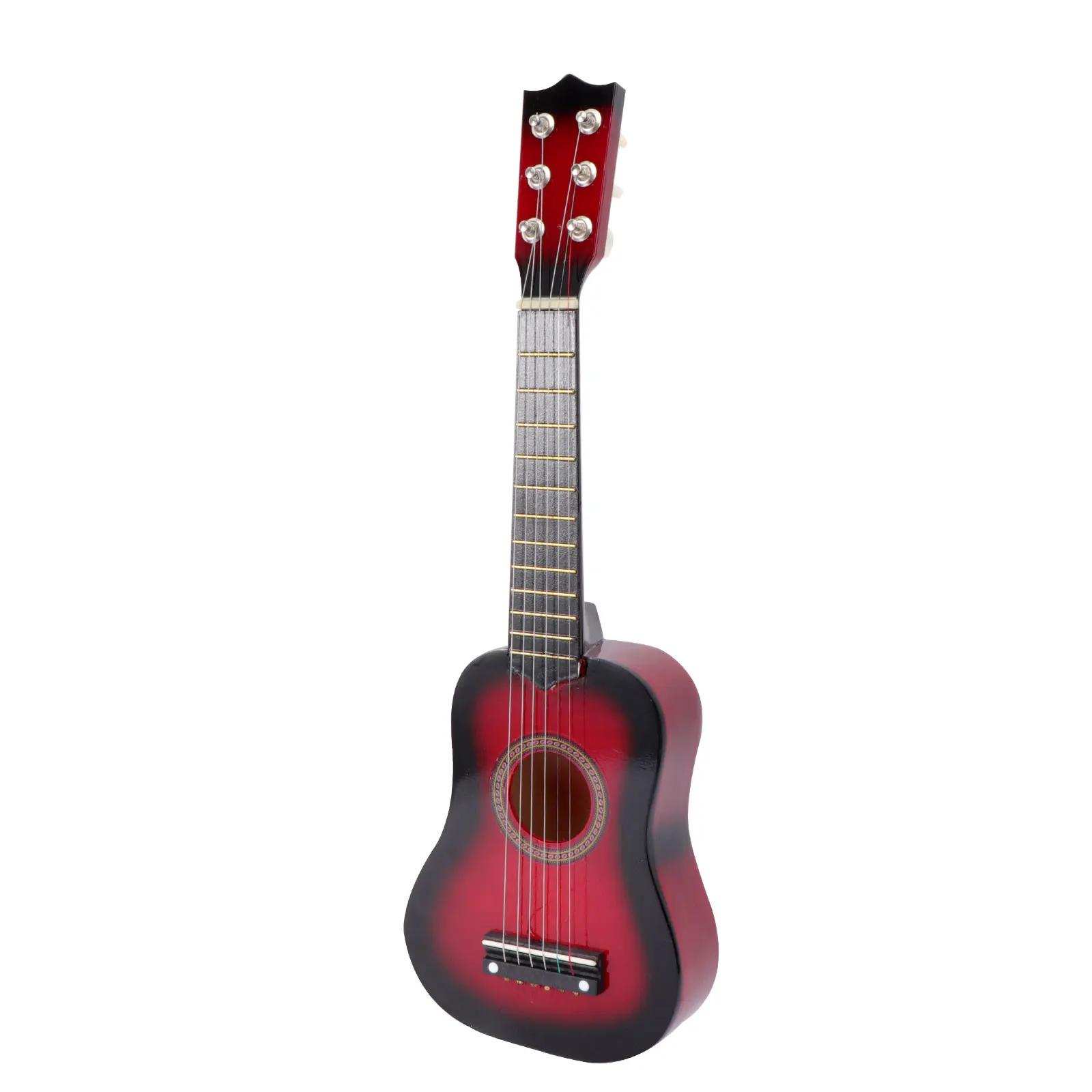 

Children Kids Acoustic Red Portable Guitar Kids Beginner Boys Toy Instrument Wooden Children Guitar Portable
