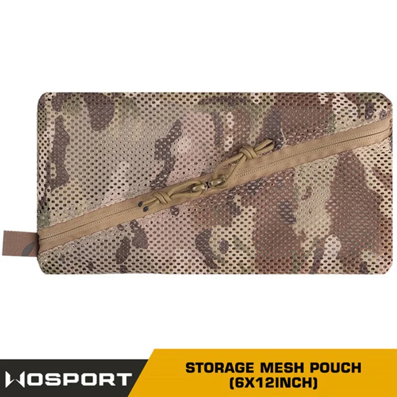 Tactical Storage Mesh Pouch (6x12inch) Airsoft Accessories