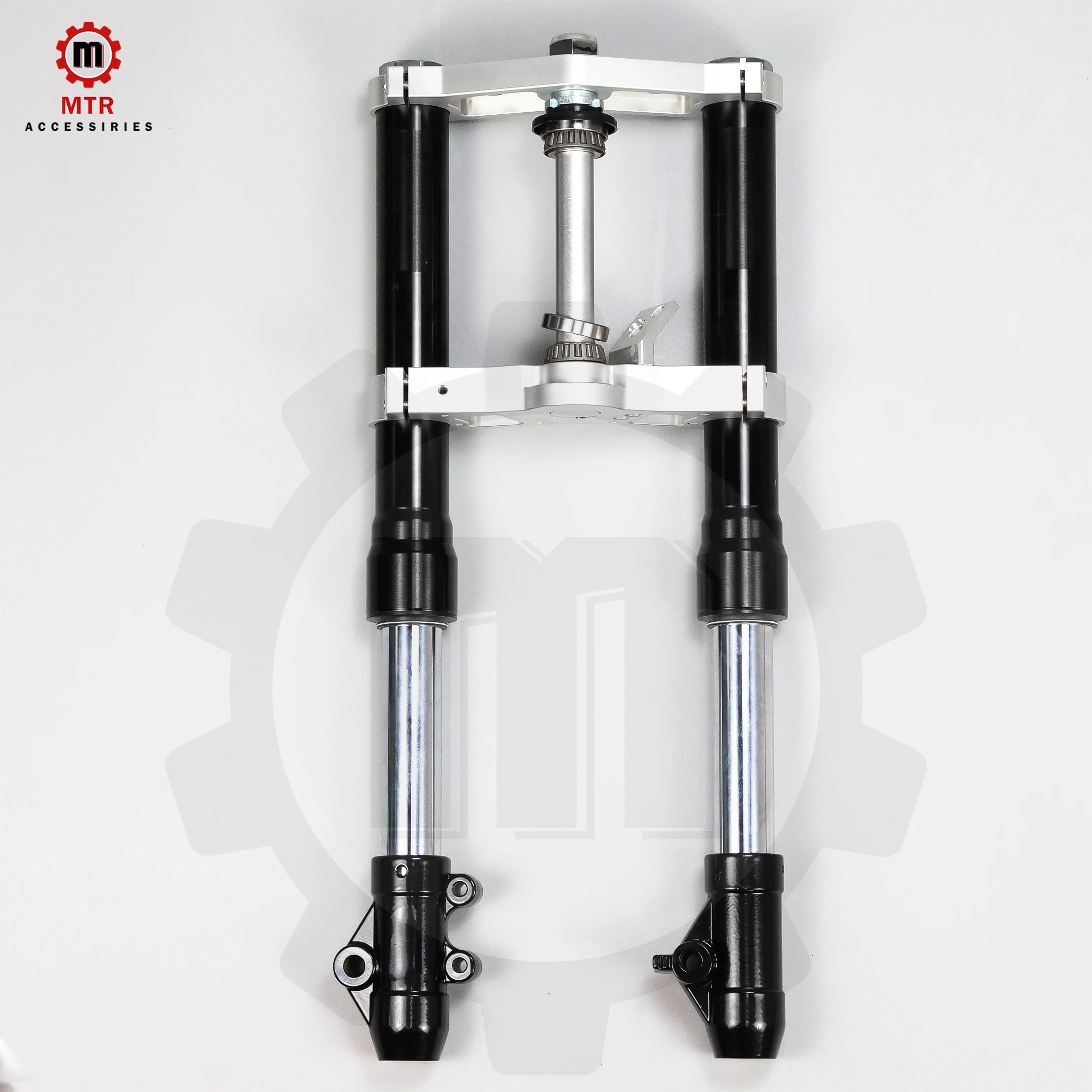 600mm Fork Kit DAX CT70 45mm Black Fork Silvery Clamp Hydraulic Shock Absorber Set DAX CT70 Parts Rebound Speed Adjustable