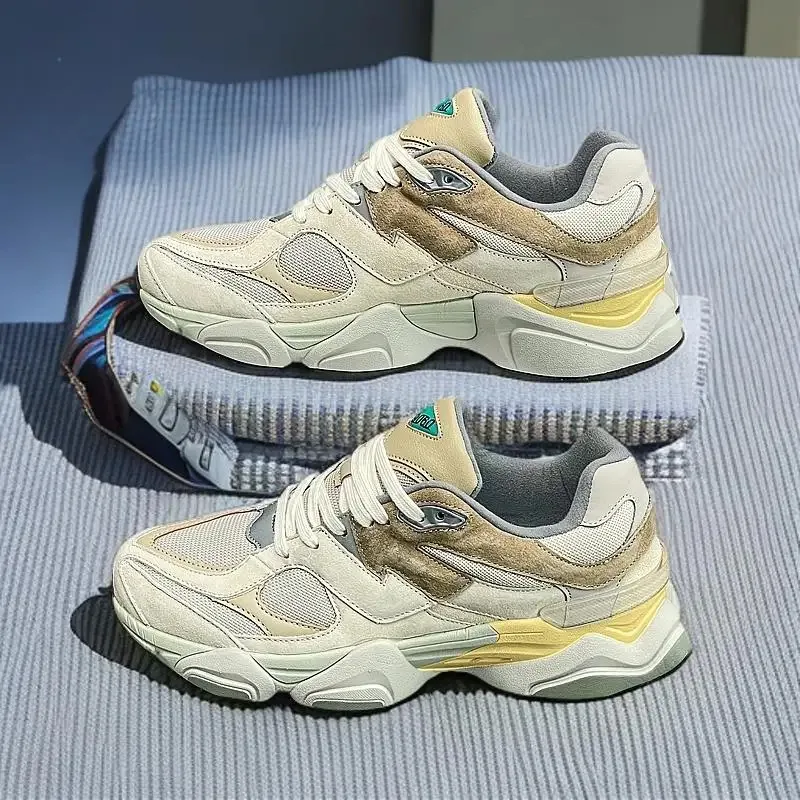 

Женская обувь, новинка лета 2029, толстая подошва с сеткой, увеличивающая рост, повседневная спортивная обувь для папы, удобная для поездок на работу, мужская обувь