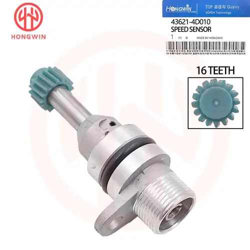 Sensor de velocidad del vehículo de transmisión de 16 dientes, pieza de automóvil, 43621-4D010, para Hyundai H1 2008-2015 436214D010
