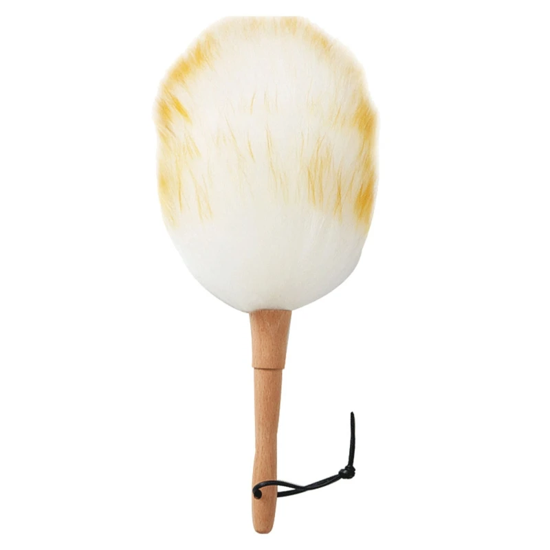 Dust Mites Dusting Brush Household Wool Short Beech Wood Handle for Home Bedroom Office Dust Broom Fans Blinds DropShipping