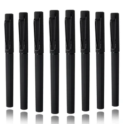 3/6PCS Matte Black Neutral Pen 0.7MM Pen Tip Hard Pen Calligraphy Pen For Writing Stationery Testing Available School Supplies