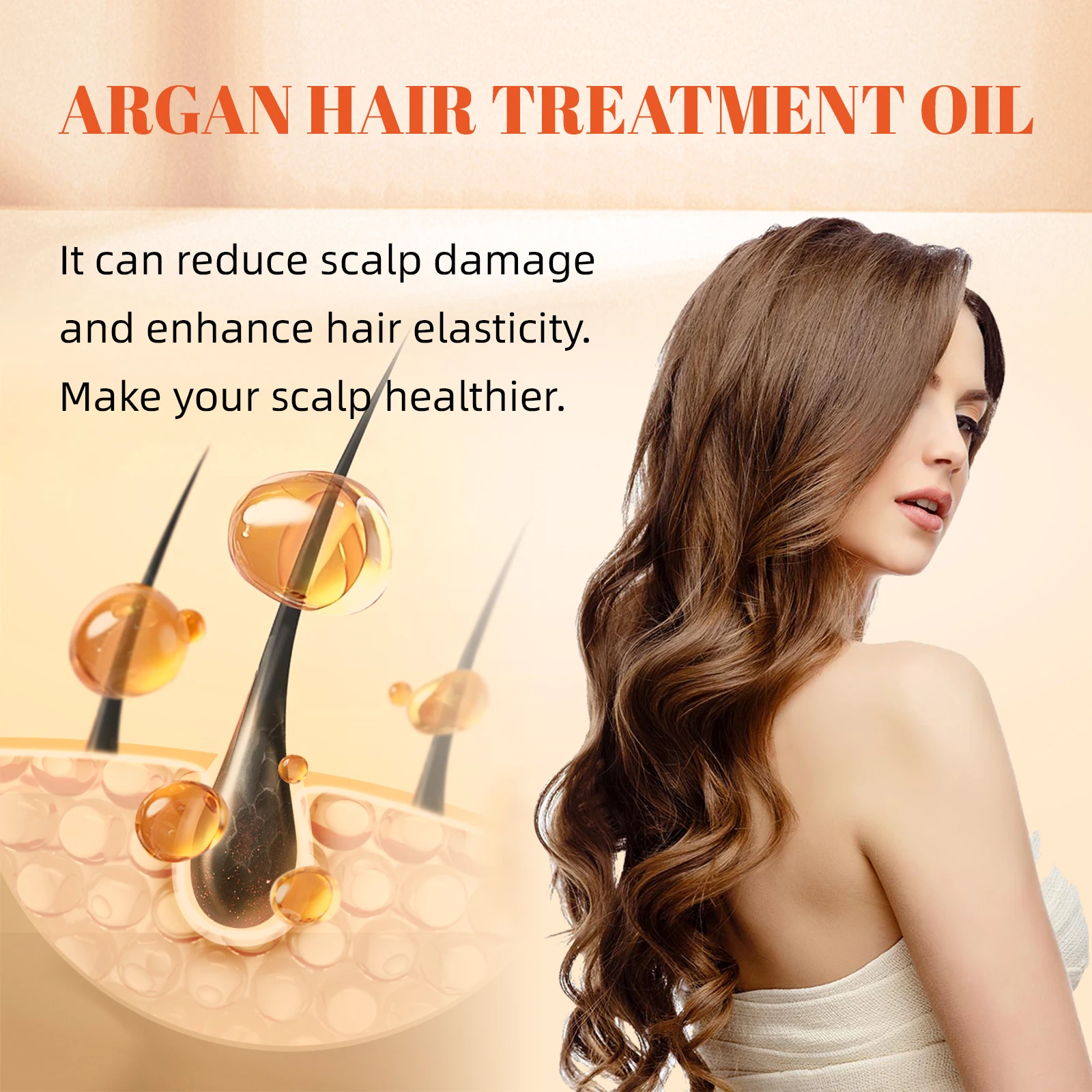 100 مل بخاخ تترك الشعر بزيت الأركان للتحكم في التجعد وحماية الحرارة لجميع أنواع العناية بتقوية مع زيوت جوز الهند وعباد الشمس #4