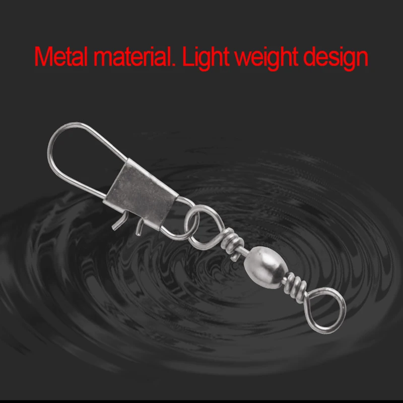 100 Cái/gói 3 Kích Thước Xoay Câu Cá Đầu Nối Ốp Pin Cán Mồi Câu Cá Giải Quyết Hợp Kim Câu Cá Cá Dụng Cụ Phụ Kiện