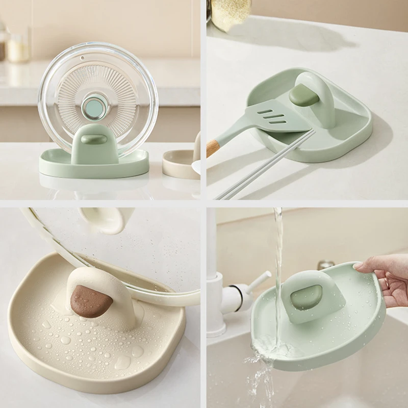 Portaoggetti per coperchio del vaso elegante e lussuoso pratico e conveniente strumento per il posizionamento della pentola per risparmiare spazio
