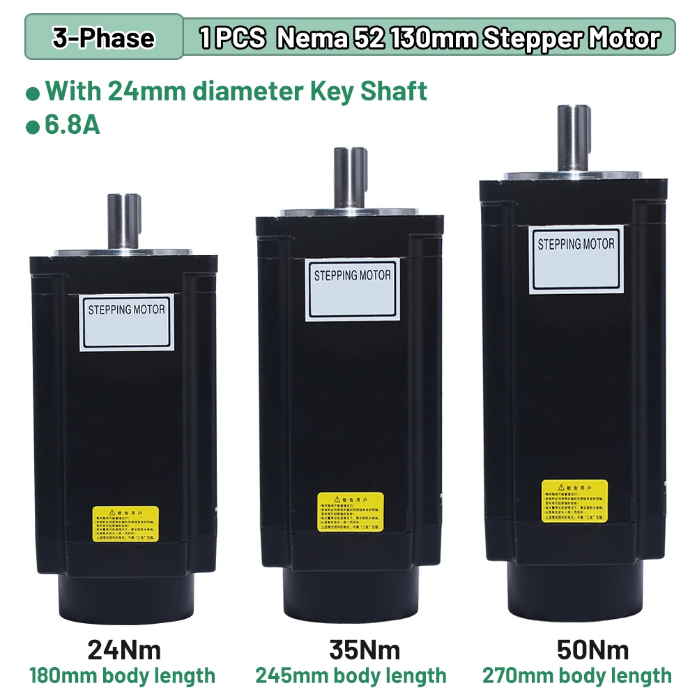 220VAC 3 Phase Stepper Motor Driver Kit Nema34 86 Nema42 110 Nema52 130 Motor 4.5/8.5/12/16/20/24/35/50Nm 14/19/24mm Shaft