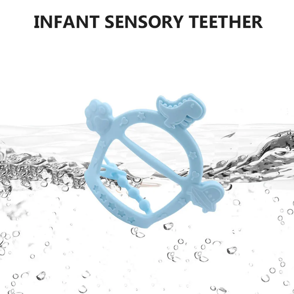 Anneau de dentition en silicone pour bébé, motif dessin animé, pour soulager les gencives, cadeau de naissance ou de fête prénatale, jouet de dentition pour nourrisson