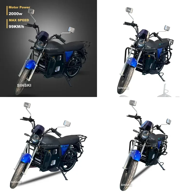 Electric Street Motorcycle Powerful Motor Smooth Acceleration Design