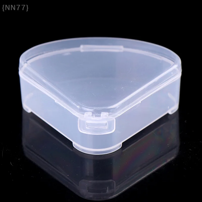 【No】1 pièces mallette de rangement d'éponge triangulaire Portable-sac cosmétique Transparent pour l'organisation des bouffées de maquillage