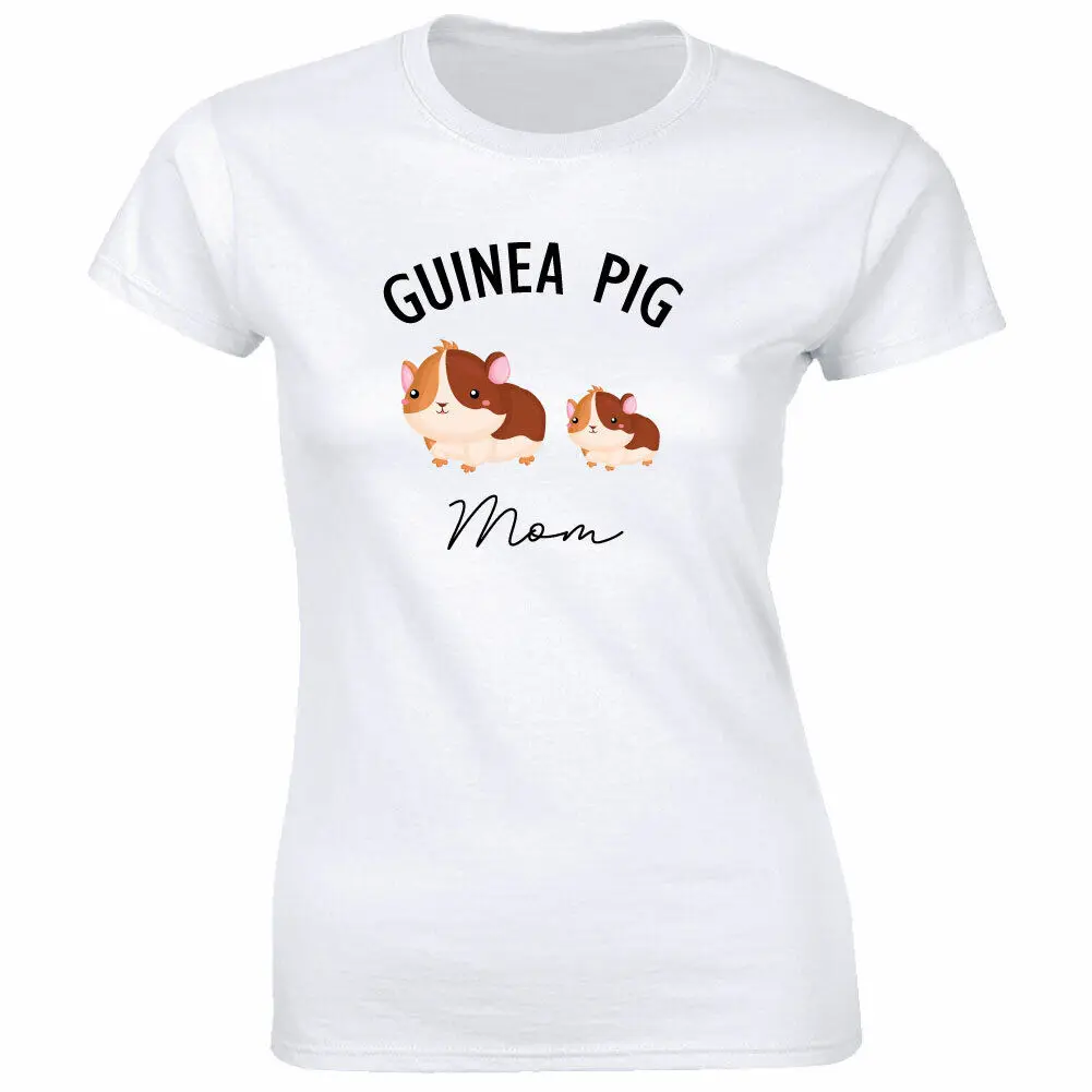 

Guinea Pig Mom with Image T-Shirt for Women