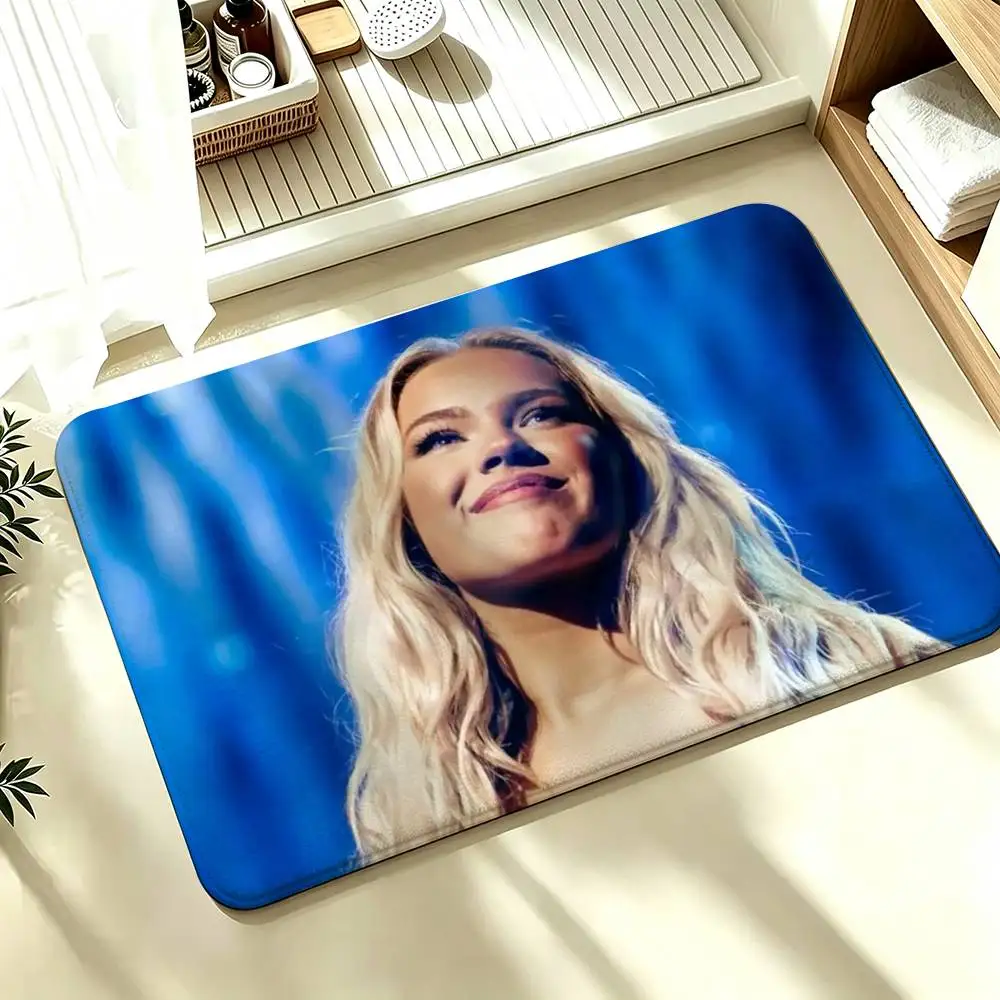 F-Freya Skye Singer Shower Room Absorbent Small Floor Mat Soft Comfortable Decorative Foot Mat