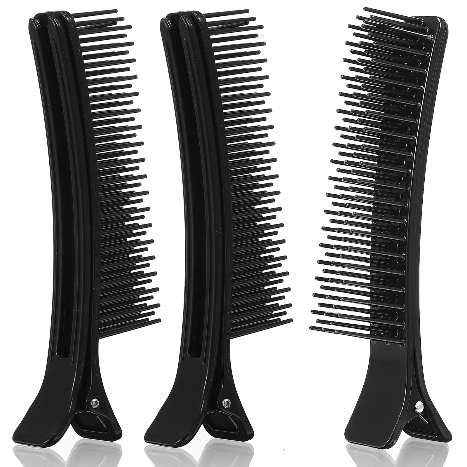 

3Pcs Salon Hair Clips High Grade ABS Non-Rust Hair Styling Clamps for Sectioning and Positioning Barber Haircut Tool Home and