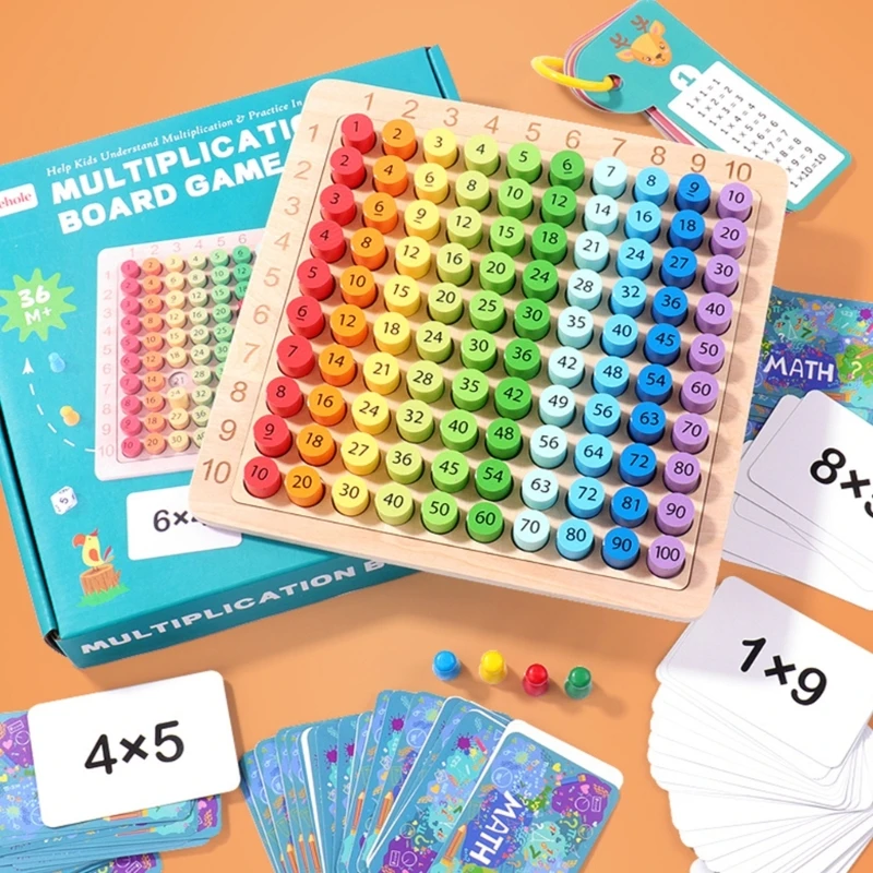 Interactive Math Multiplication Teaching Tool for Kids Educational Play Drop shipping