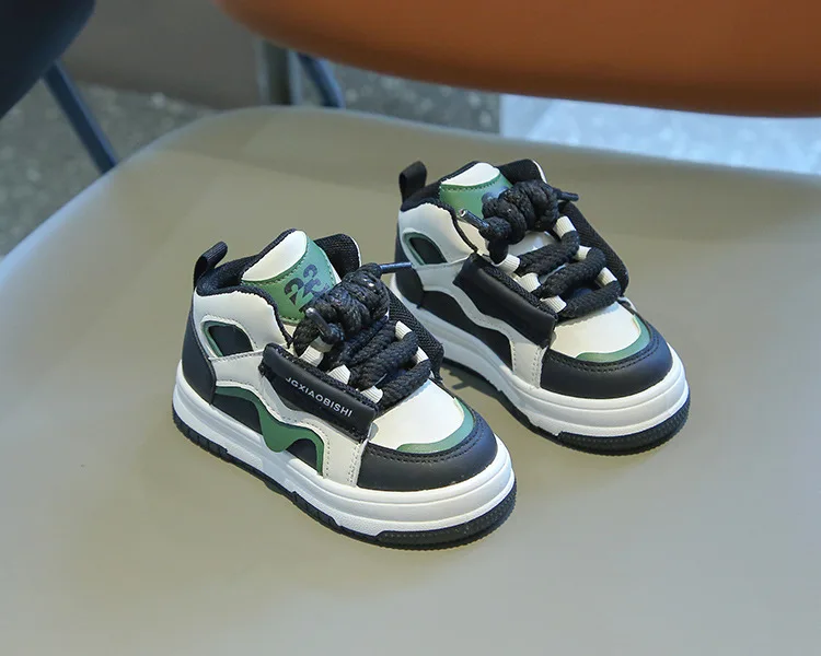 2026 Neue Kinder-Sportschuhe für Frühling und Herbst – Trendige High-Top-Freizeitschuhe für Jungen und Mädchen – Modische Dopamin-Laufschuhe – Detail 6