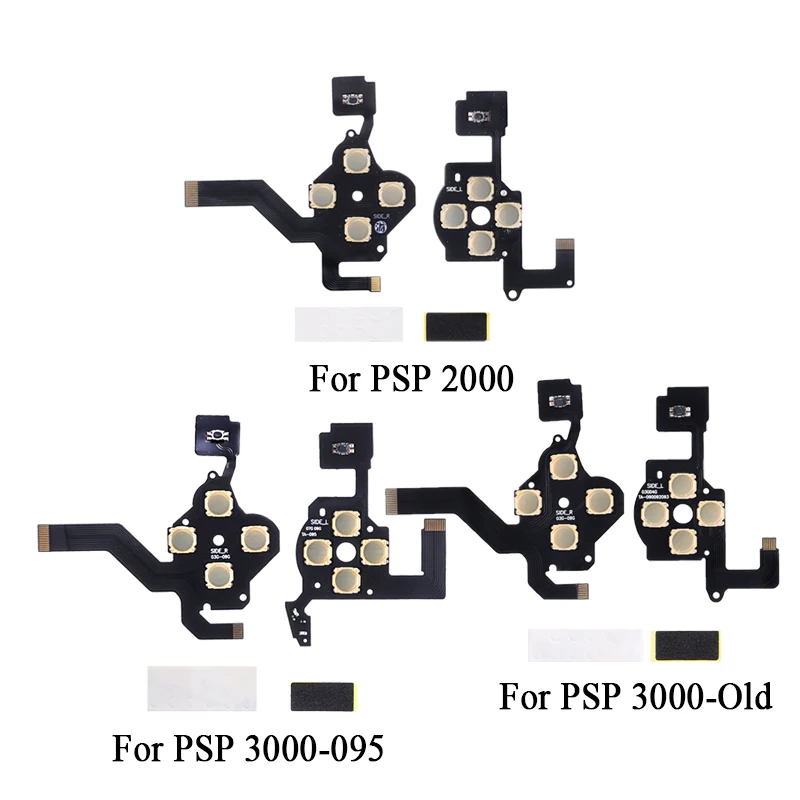 For PSP1000 2000 3000 Controller L R Left and Right Ribbon Cable Tray Button Film Tray Conductive Film Tray Button Film Sticker