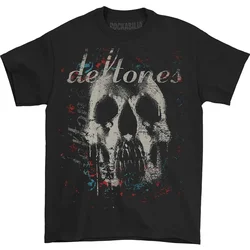 Men's High Quality Cotton T-shirt 1989Deftones Women's Summer Short Sleeve Top Punk Music Style for Metal American T-shirt