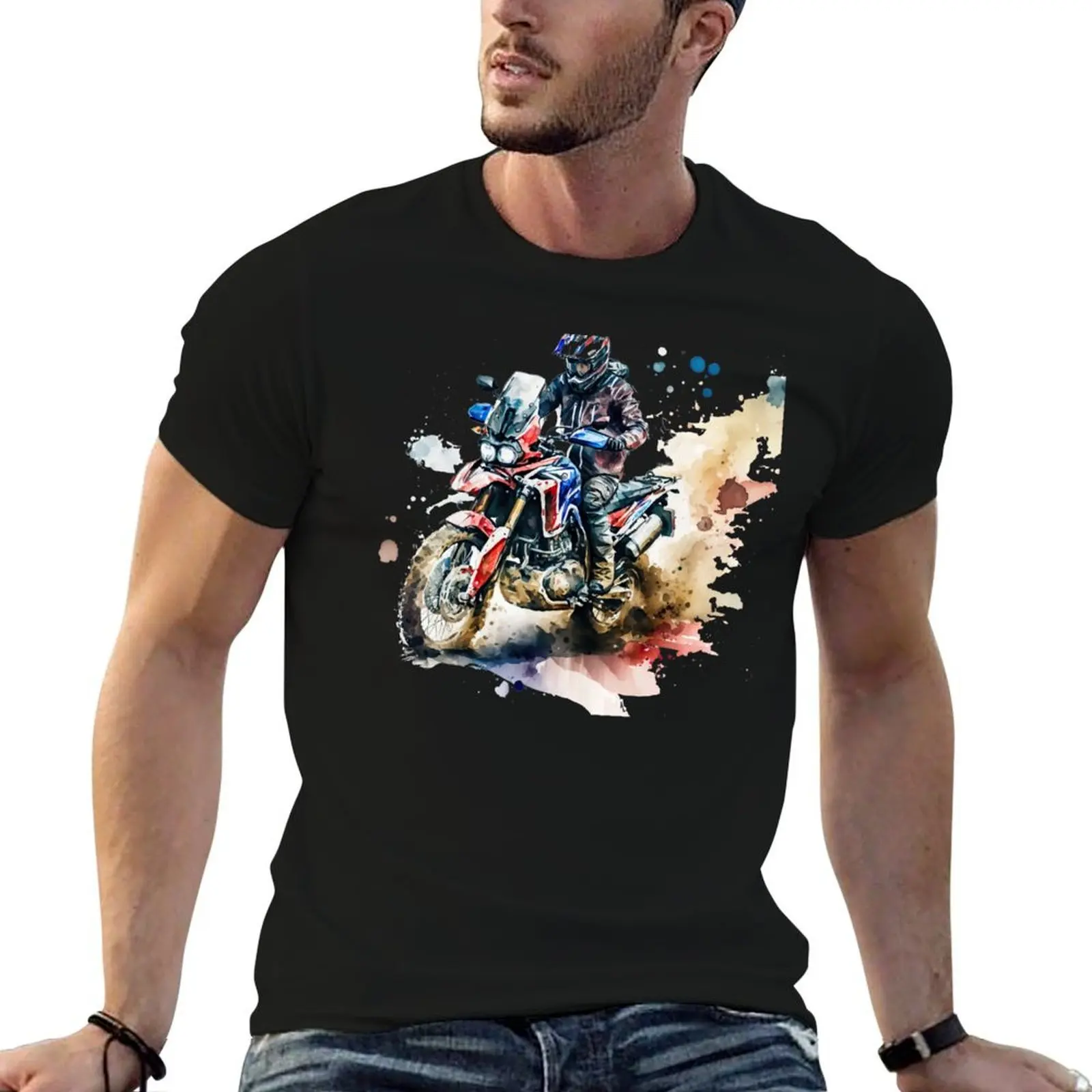 

Africa Twin T-Shirt cotton t shirts man 100% t shirts for man pack white T-Shirt