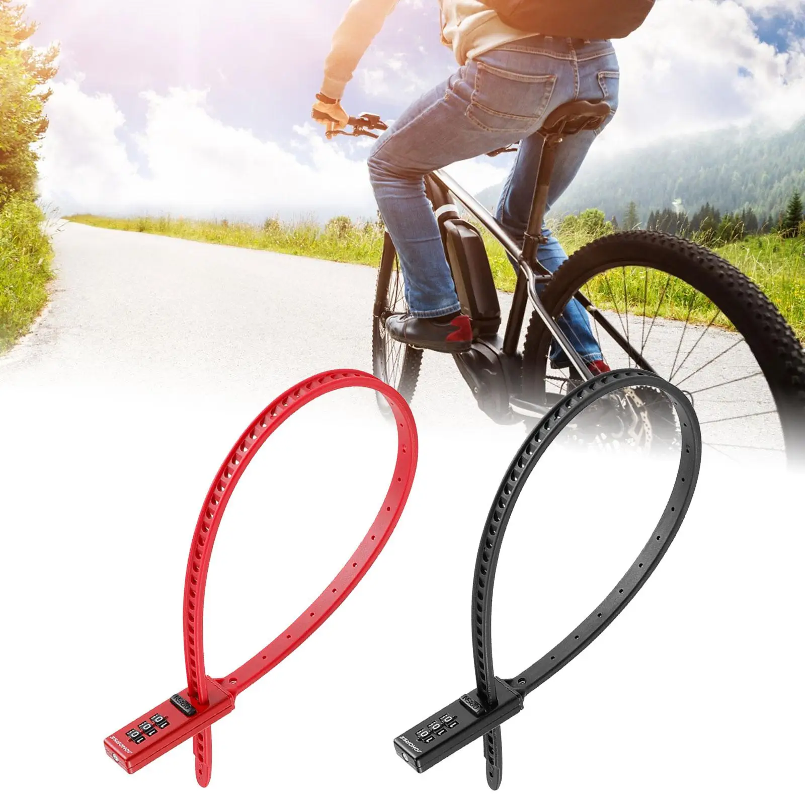 Bike Lock Zip Tie Lock Cabinet Locks Motorcycle Lock Bicycle Combination Lock Lock for Bicycle Luggage Suitcase