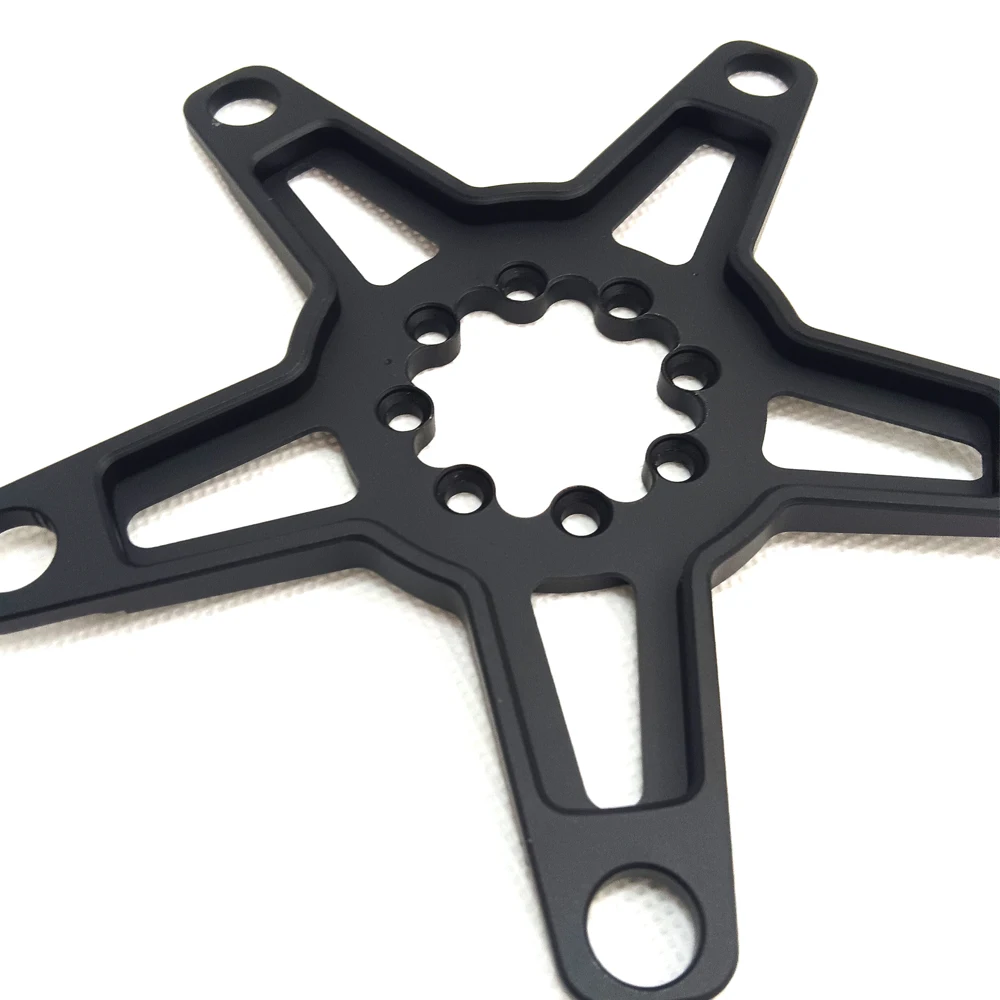 AEROWERK Leese Road Faltfahrrad-Kettenblattadapter BCD110 / BCD130 5 Schrauben 8 Löcher Spider für 8 Schrauben / 8 Nägel Kurbel Rot – Detail 4