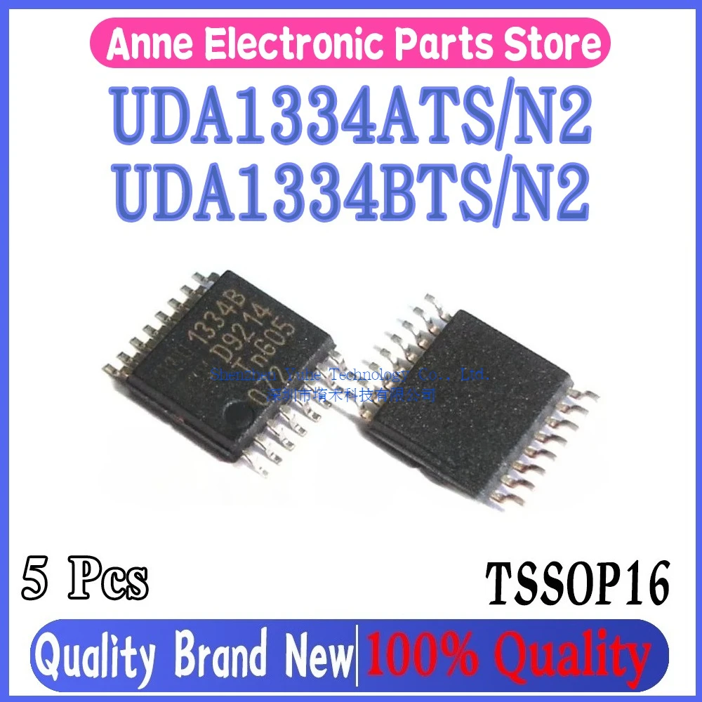 (5piece)100% New UDA1334ATS UDA1334BTS UDA1334ATS/N2 UDA1334BTS/N2 UDA1334A UDA1334B TSSOP16 Chipset