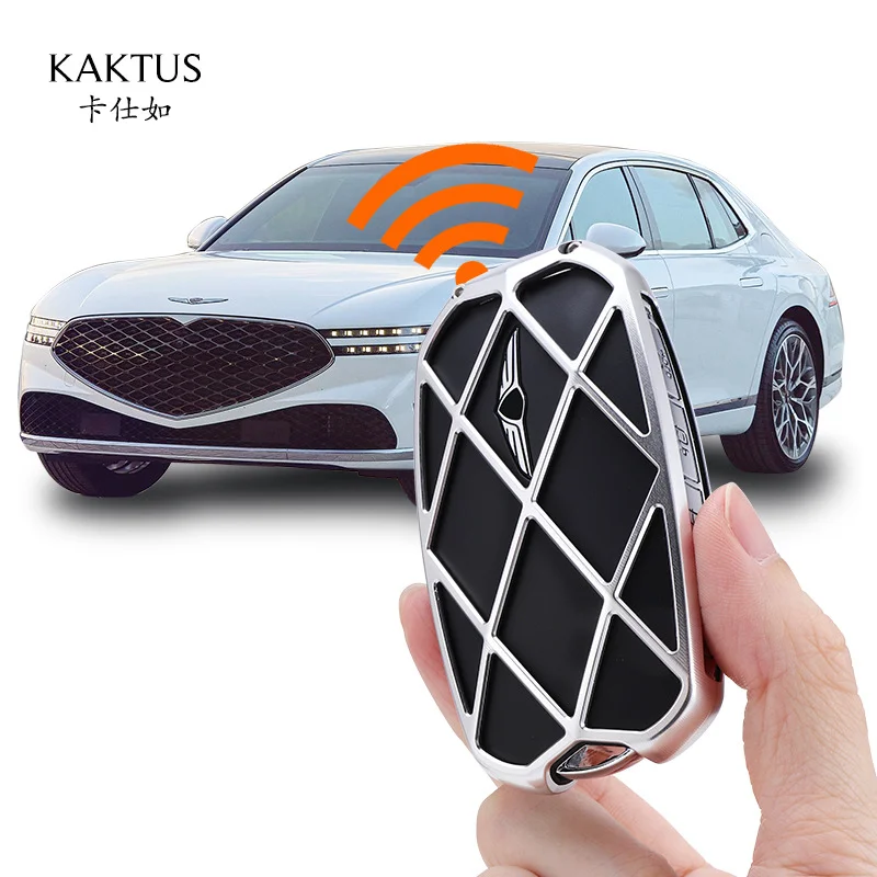 For GENNIS GV90 GV60 High Quality Aluminum Alloy Car Key Case Key Chain Protective Case