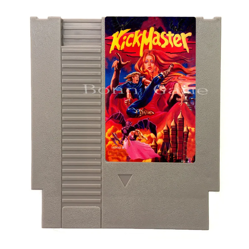 خرطوشة ألعاب Kick Master عالية الجودة 72 Pin لوحدة تحكم ألعاب الفيديو 8 بت