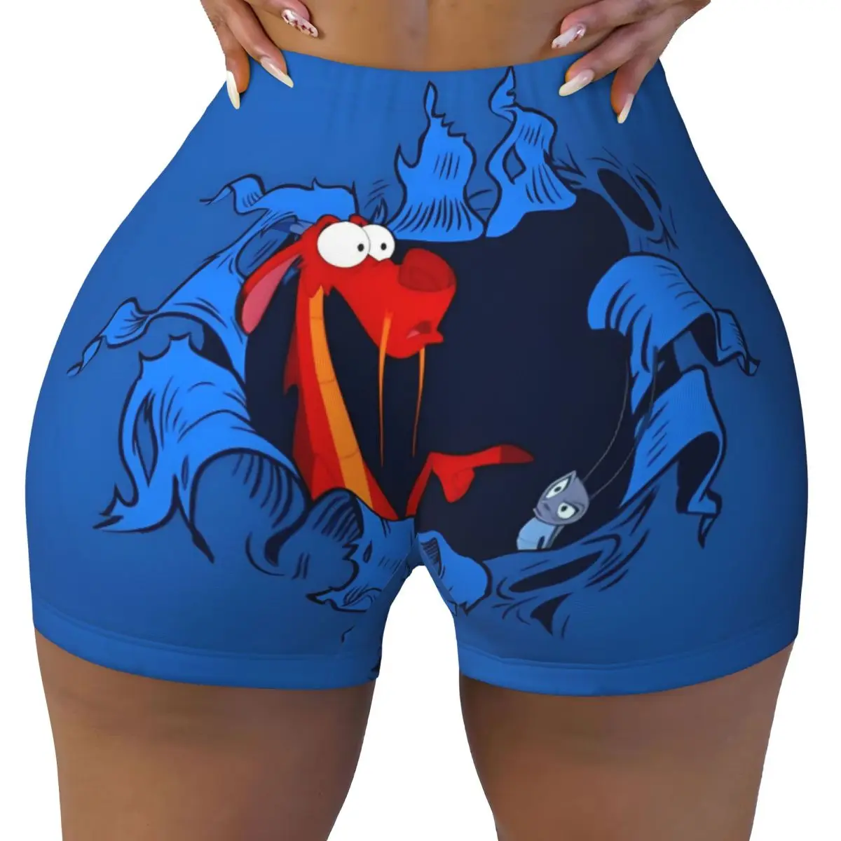 

Custom Mulan Princess Workout Shorts Women Gym Volleyball Running Yoga Shorts