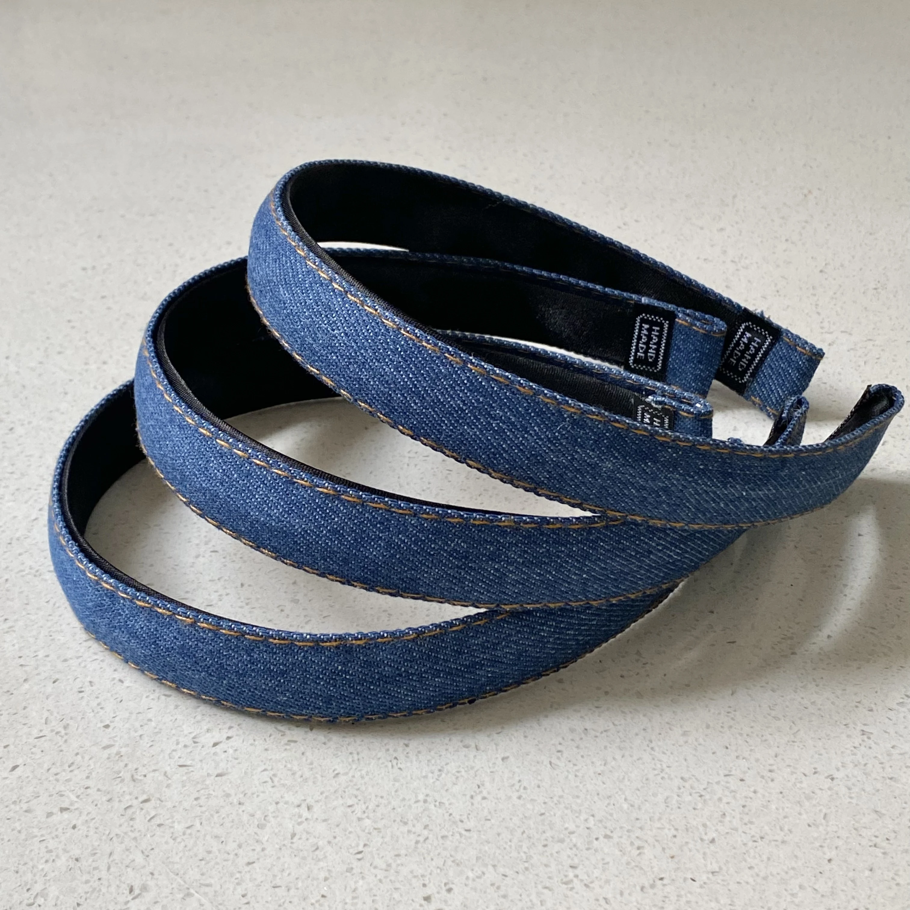 1 juego de diademas de mezclilla para el cabello, accesorios elegantes para el cabello para mujeres, diademas casuales para uso diario