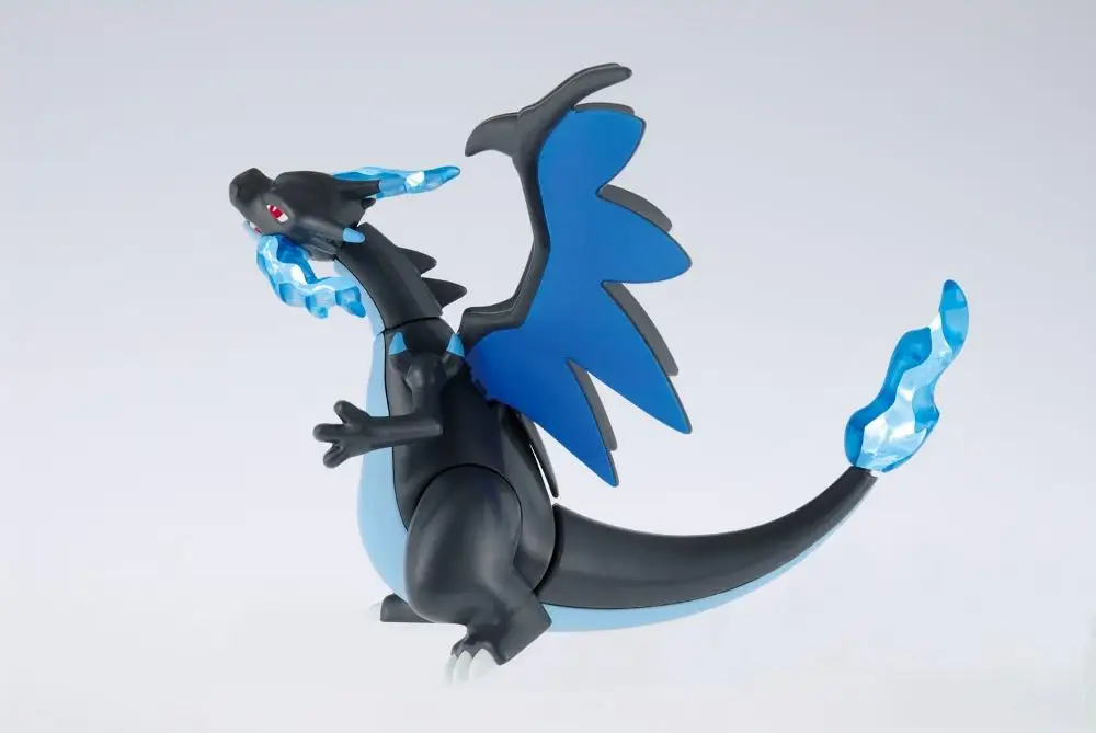 Bandai Original Pokemon Mega Charizard X​​ Anime Action Figure Assembly Model Toys Collectible Model Ornaments Gift for Children