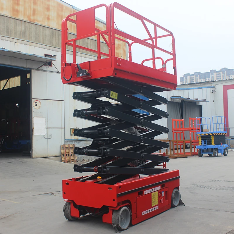 Crawler Scissor Lifting Platform for Complex Terrain, Aerial Work Lifting Platform, Self-Propelled Hydraulic Lifting Platform