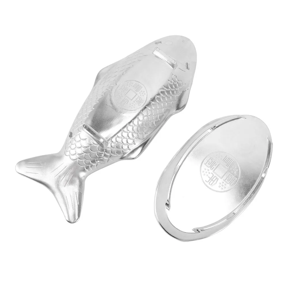 Aluminum Alloy Fish Shaped Grilling Pan Fish Shaped Food-Grade Fish Grilling Plate Uniform Heating Grilled Fish Plate