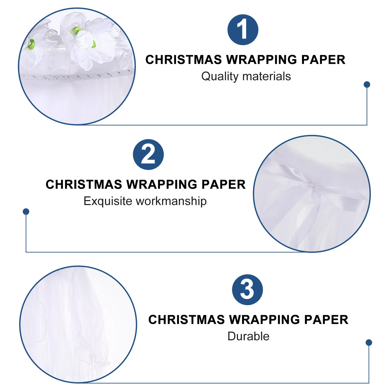 

White Veil Flower Headband Crown Elegant Garment Accessory for Children Bridal Party Travel Photography Headdress Wear