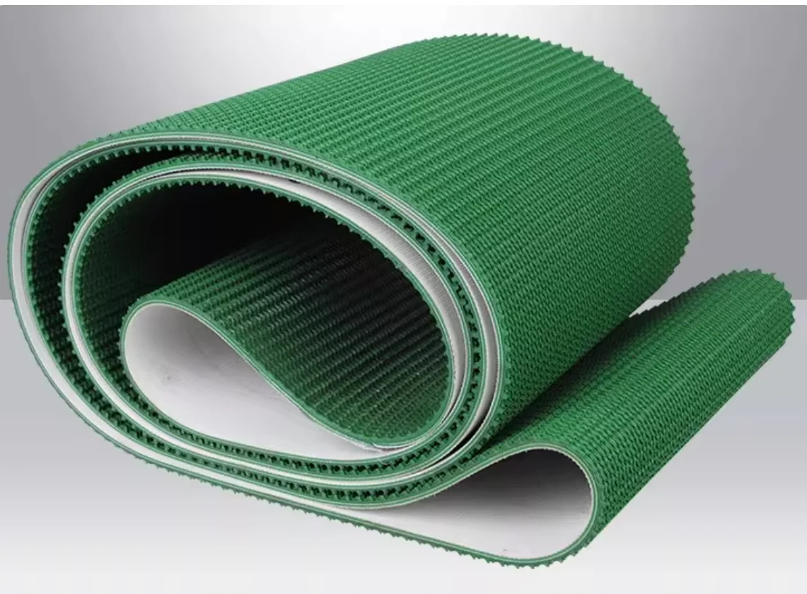 

Конвейерная лента из ПВХ с шероховатой поверхностью, зеленая, 4770x900x5 мм, износостойкая, противоскользящая