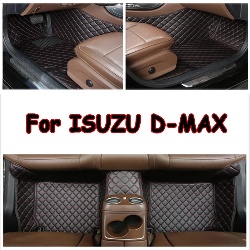 

3PCS Custom Car Floor Mats For ISUZU D-MAX 2012-2022 DMAX Auto Carpets Foot Coche Accessorie