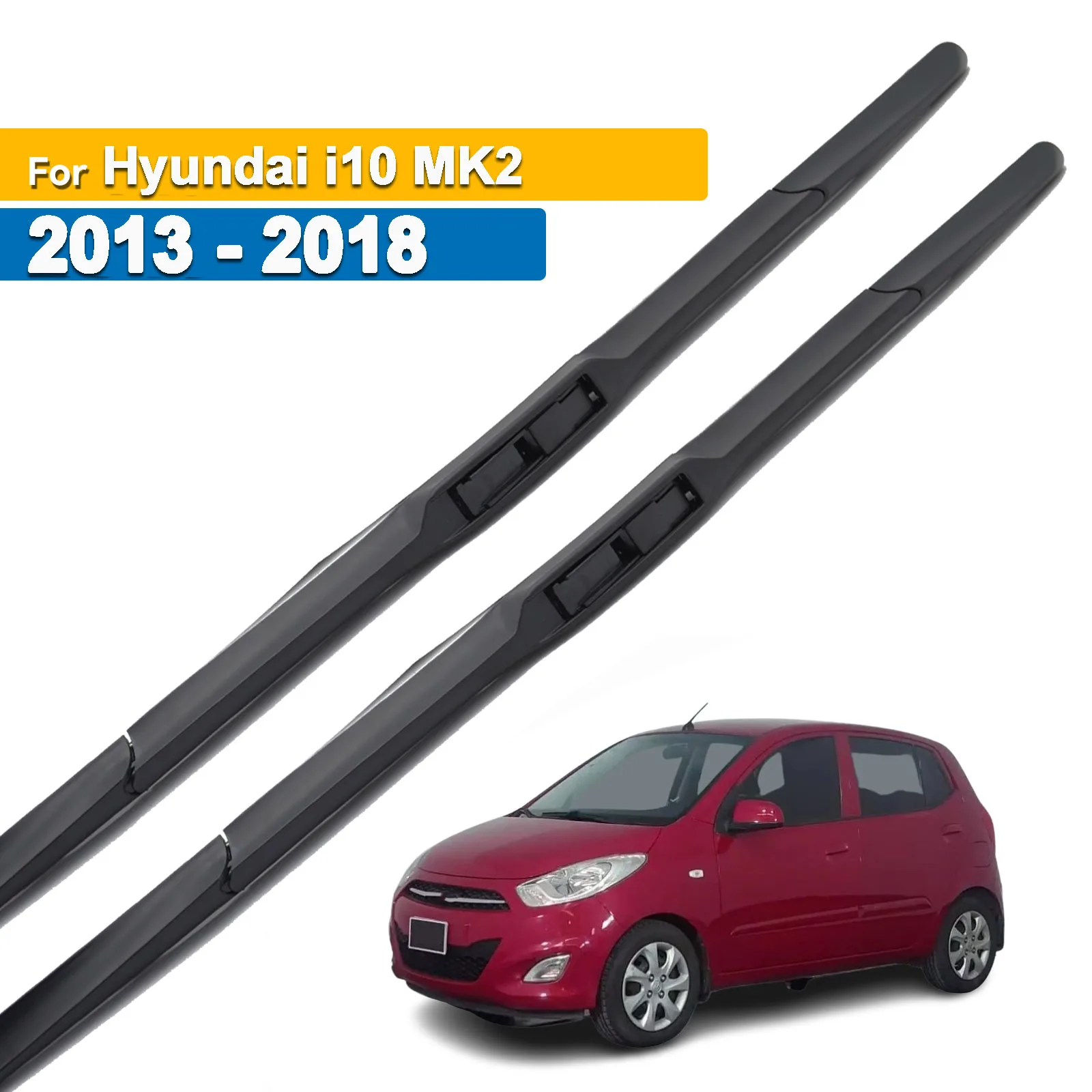

Erick's Wiper LHD Front Wiper Blades For Hyundai i10 MK2 2013 - 2018 Windshield Windscreen Clean Window Rain Brushes 22"+16"