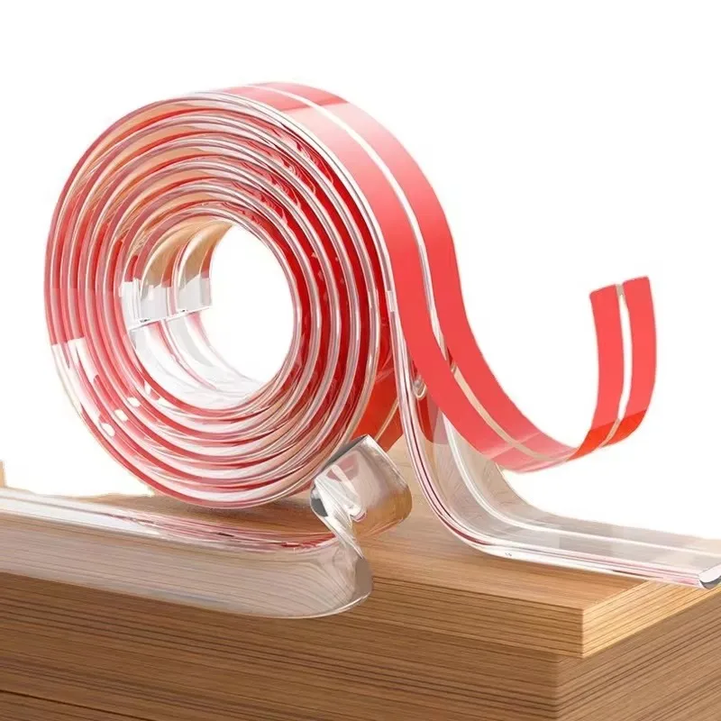 1/2/3 متر الجدول واقي للحواف الأثاث ركن حامي قطاع ذاتية اللصق شفافة الاطفال الاصطدام برهان لينة الوفير سلامة الطفل