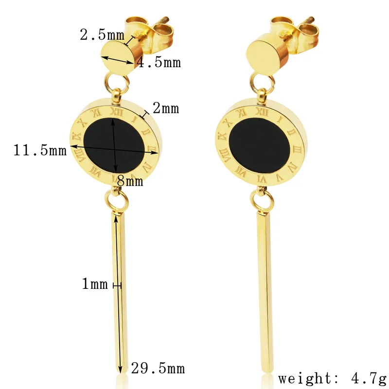 Fashion New Tassel Roman Numerals Long Section Shell Earrings Jewelry For Women The Best Gift