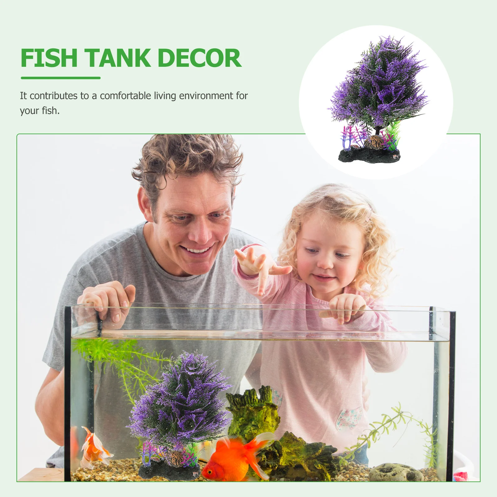

Simulation Water Grass Decoration Fake Aquatic Plants nament Plastic Aquarium Decor Vivid Look Safe Environment Fish Tank L