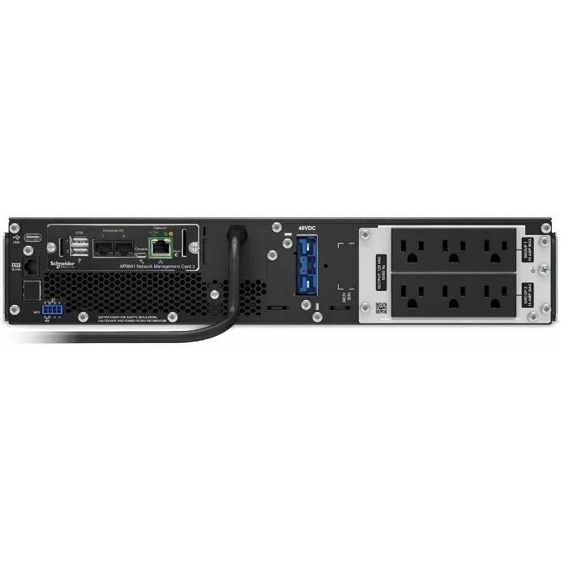 Smart-UPS SRT 1000 ВА/900 Вт для монтажа в стойку 120 В 2U 6x15R 480J Источник бесперебойного питания