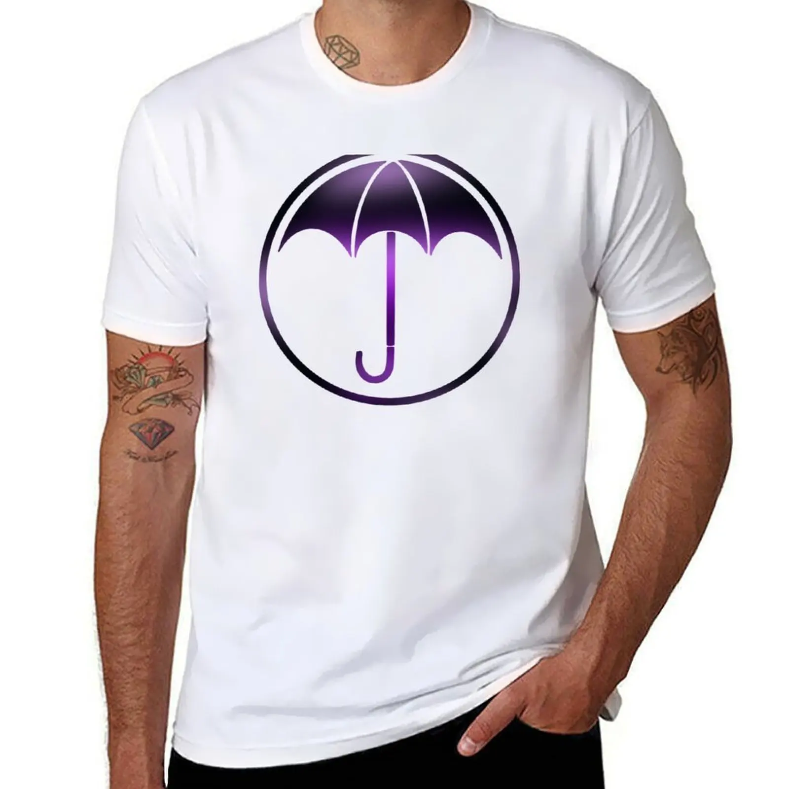 

Umbrella Academy Hot Trend Purple Logo Original Design T-Shirt t shirt man cotton printed t shirts for man T-Shirt