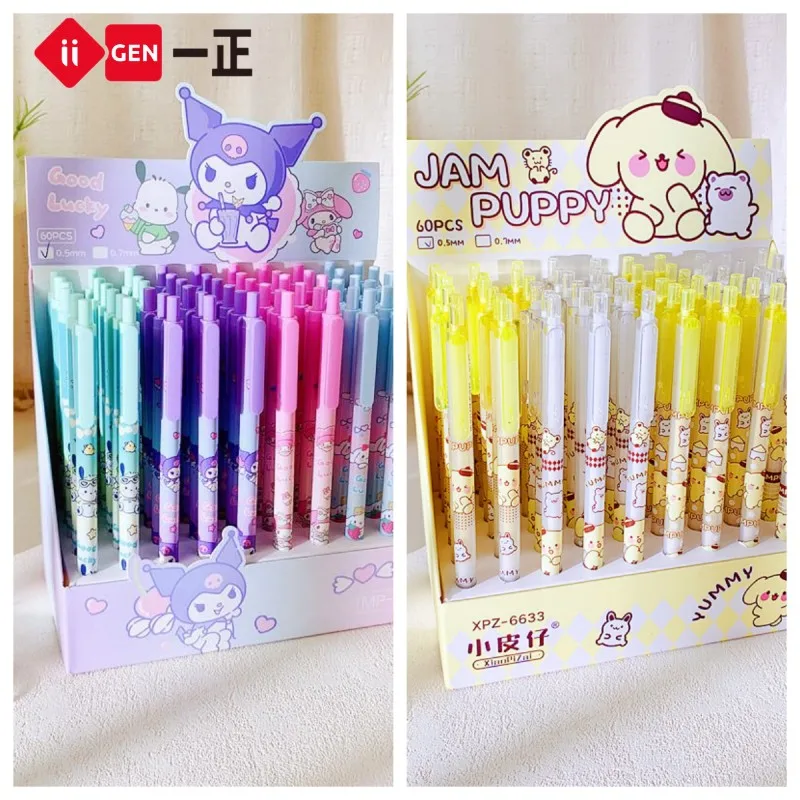 60pcs Sanrio Mechanical Pencil My Melody Kuromi Automatic Pencils School Supplies Anime Student Stationery Wholesale Set Pencil