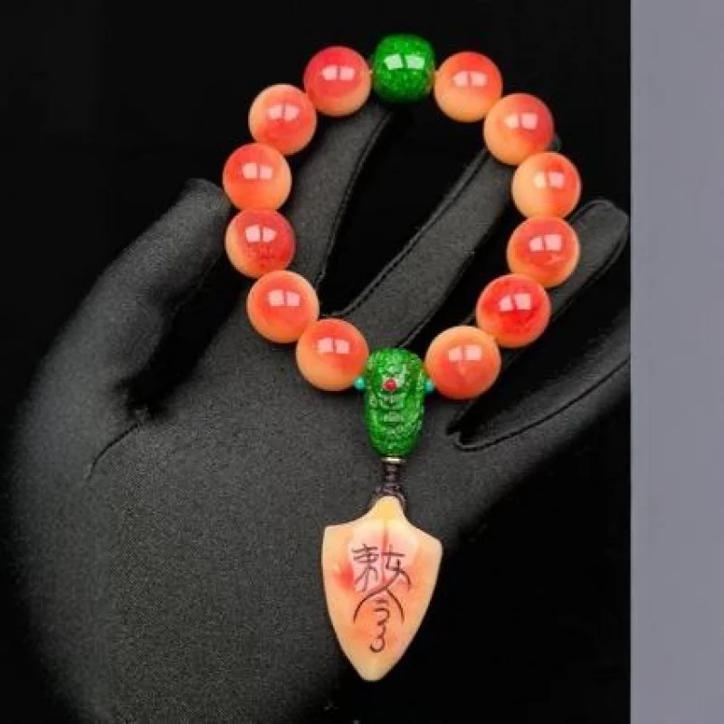 

Bone Blood Material Bracelet With Imitation Deer Antler Three-Way Accessory Wealth