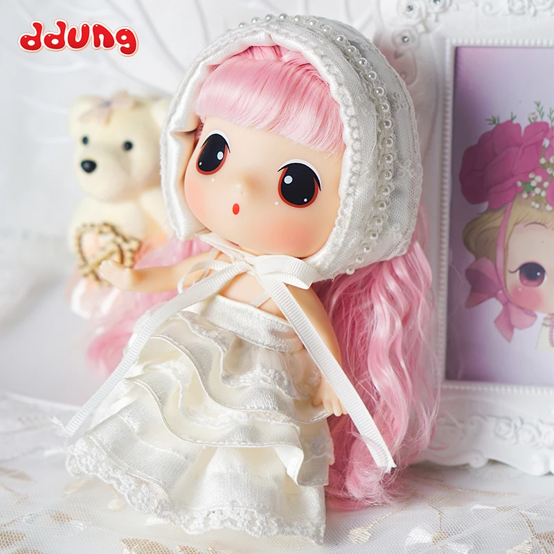 Ddung doll girl doll 18cm cute dress up cute baby ins girl heart princess doll