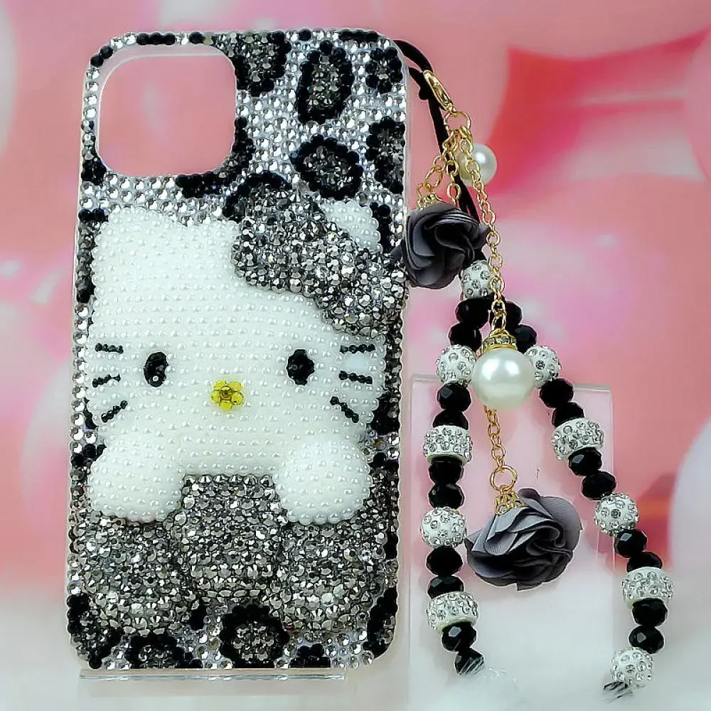 

Cute Rhinestone Iphone Phone Case Sanrio Hello Kitty Iphone 16Promax 15 14 13 Phone Case Kawaii Cartoon Girlfriend Festival Gift
