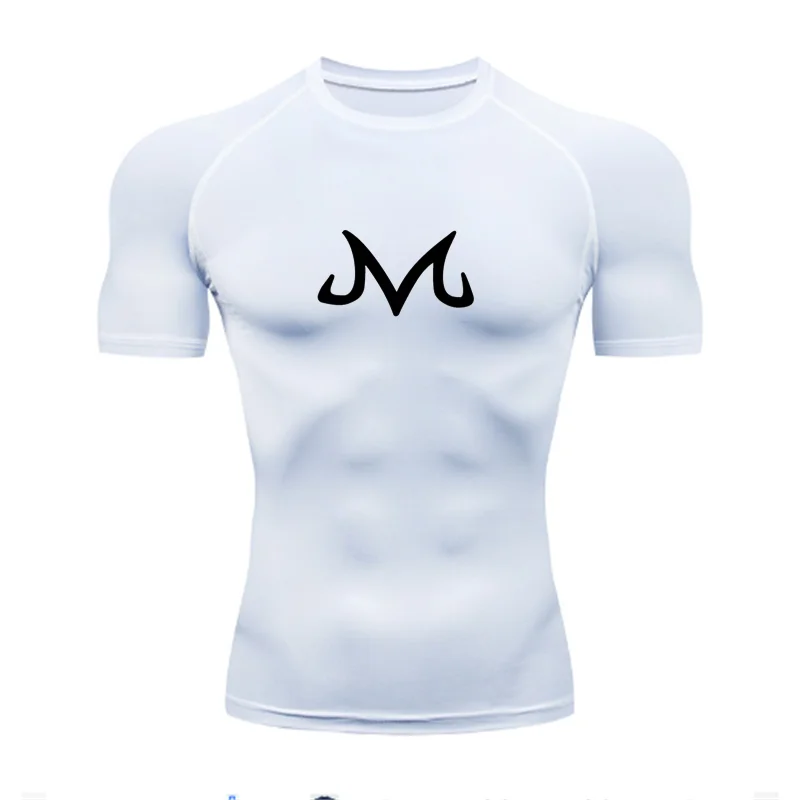 

2025 compression T-shirt sports training printed T-shirt men's running fitness tight sportswear top