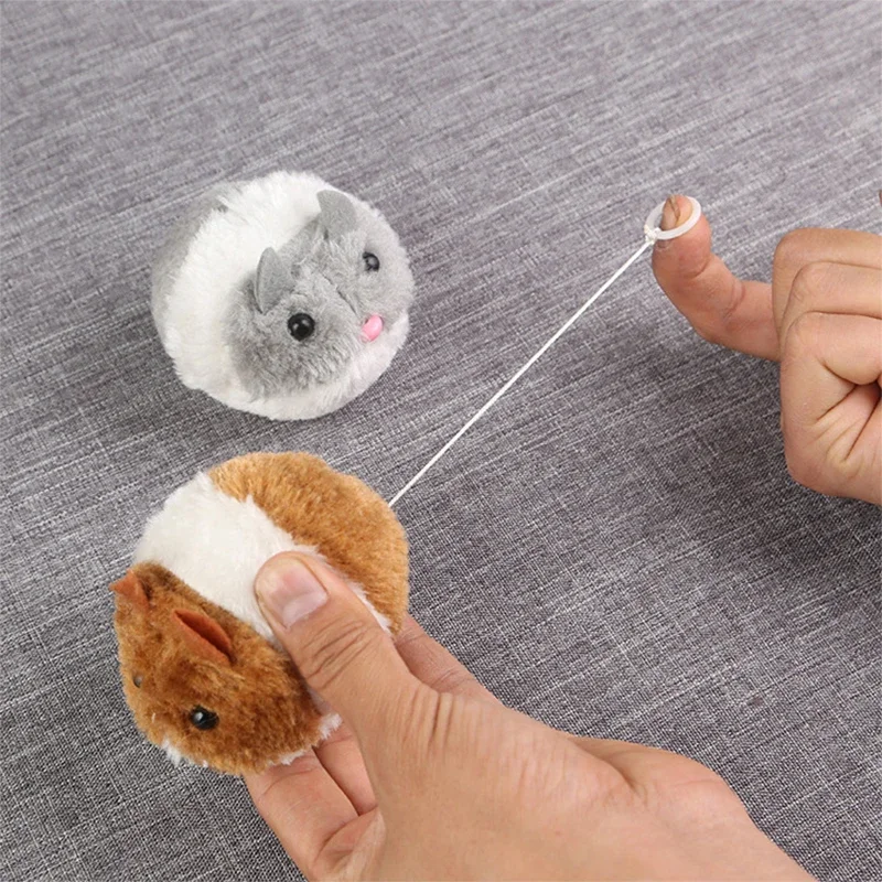 1PC Pluche Kattenspeelgoed Grappig Hondenspeelgoed Schudbeweging Kleine Muis Rat Kitten Kat Interactief Speelgoed Bont Dierbenodigdheden Geschenken voor kat